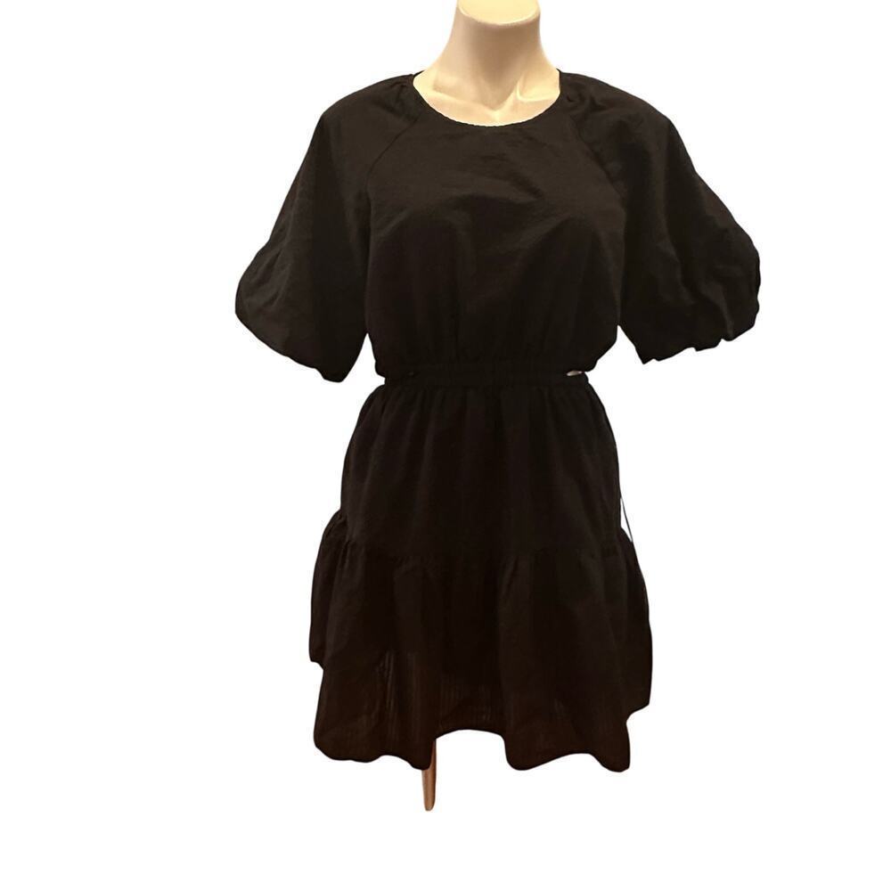 Madewell Black Open Back Summer Dress - Size Medium